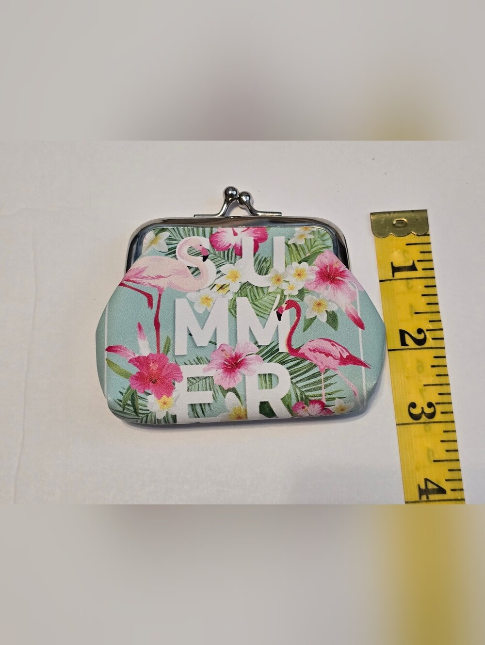πΈBoutique Flamingo Coin Purse Lot 3pc Beach Summer Clasp Pouch Wallet π¦©ποΈ - Picture 3 of 4